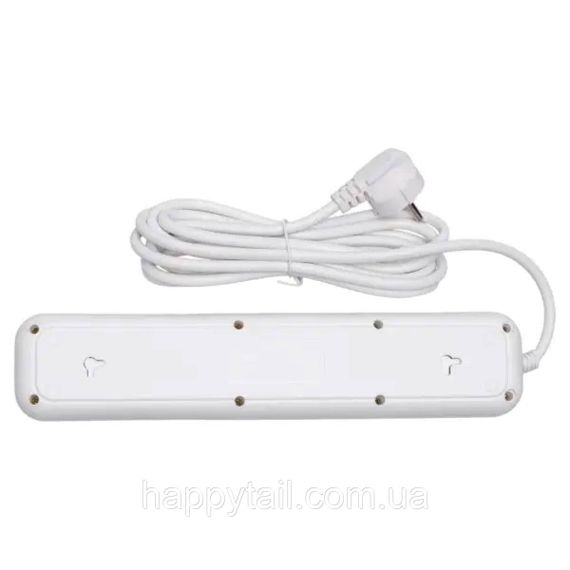 Мережевий фільтр-подовжувач 5 розеток 3xUSB-A 1xUSB-C 3м білий HP-5-41 | Зображення 4