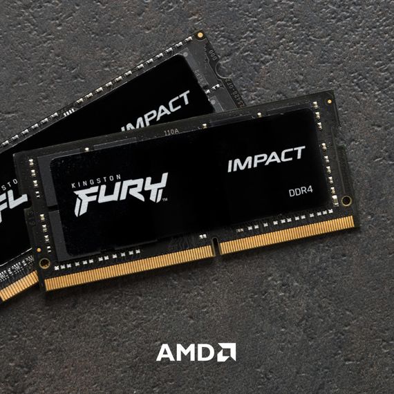 Модуль пам'яті для ноутбука SoDIMM DDR4 32GB 3200 MHz Fury Impact Kingston Fury (ex.HyperX) (KF432S20IB/32) | Зображення 3