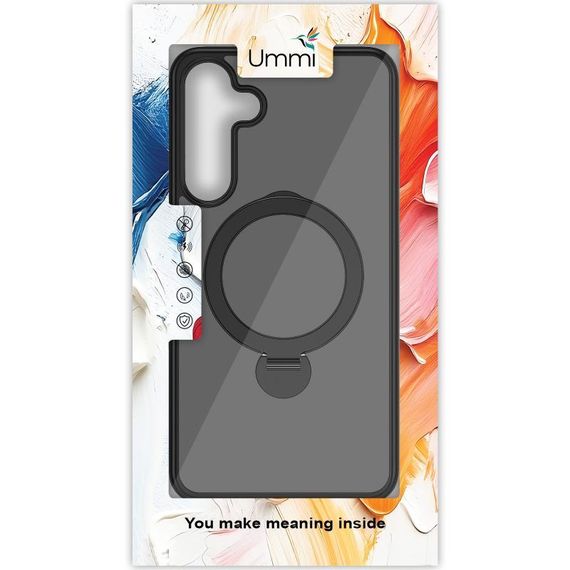 Чехол Ummi Colorful with MagSafe HQ Ring для Samsung Galaxy S24+ Black | Зображення 3
