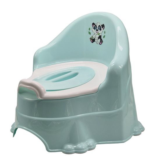 Горшок детский с крышкой 5156TXK(Turquiose) пластик, бирюзовый