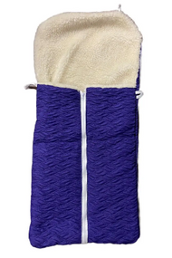 Конверт / чохол для санок, з штучної овчини, на блискавці  Колір  Фіолетовий