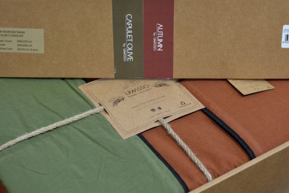 Постельное белье Limasso Stonewashed Essualte 200 х 220 см Capulet Olive - Autumn | Зображення 7