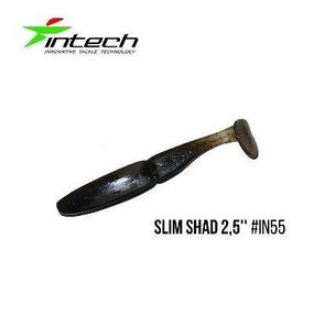 Силіконова приманка, Їстівний силікон Intech Інтеч Slim Shad 2,5"12 шт IN55