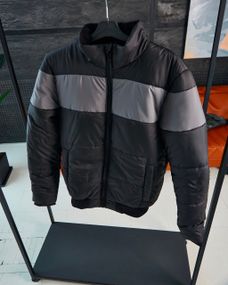 Мужская теплая демисезонныая куртка BD5881 размер L, цвет графит