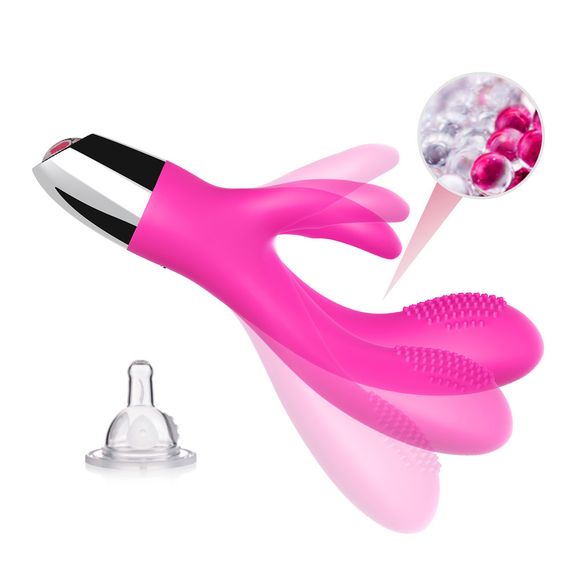 Вібратор з подвійною стимуляцїєю Rabbit pink Sex Aura | Зображення 4