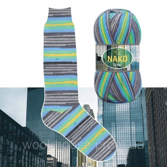 Шкарпеткова пряжа Nako Boho Concept, 81800