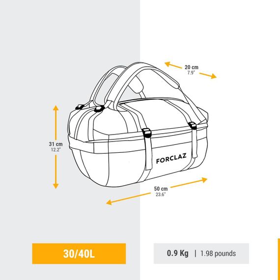 Сумка Duffle 30/40 л зелена - Без розміру | Зображення 1