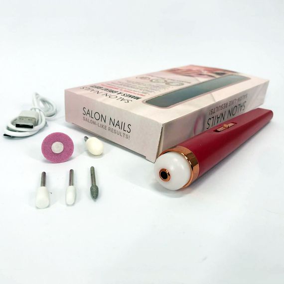 Фрезер для манікюру та корекції нігтів Flawless Salon Nails червоний, Фрезера для манікюру LT-670 педикюру корекції | Зображення 5