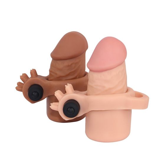 Вібронасадка на член Pleasure X-Tender Vibrating Penis Sleeve #1 Sex Aura | Зображення 3
