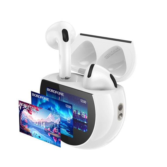 Беспроводные наушники BOROFONE BW87 Mist true wireless BT headset with touch screen White