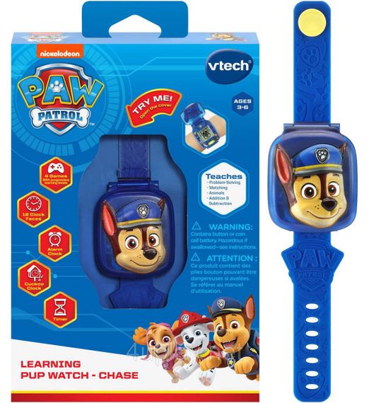 Щенячий патруль Интерактивные детские часы с Гонщиком Оригинал PAW Patrol Learning Pup Watch Chase