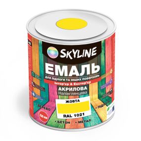 Емаль для підлоги SkyLine Жовтий RAL 1021 0.75 л