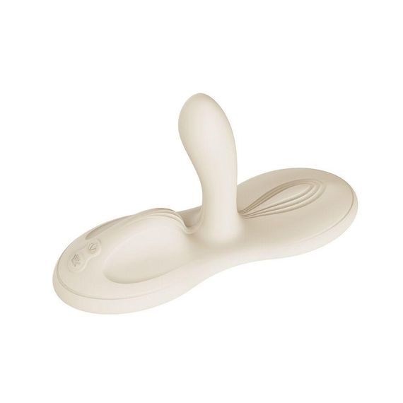Sit-on-top смарт-вібратор Zalo – Flora Smart Vibrating Pad Ivory White, 9 моторів Sex Aura