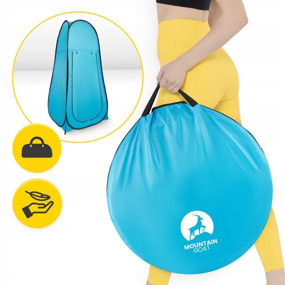 Намет туалет-душ, переодягальня Mountain Goat Pop-Up 200 x 110 x 110 см саморозкладний Sky Blue (P-5905973401456) | Зображення 5