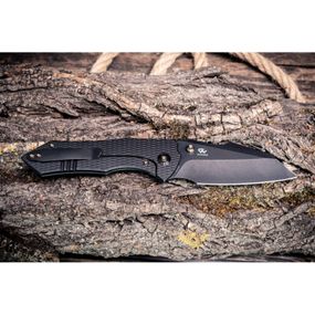 Нож Weknife High-Fin XL, Darkwash, чорний титан (WE24010-1)