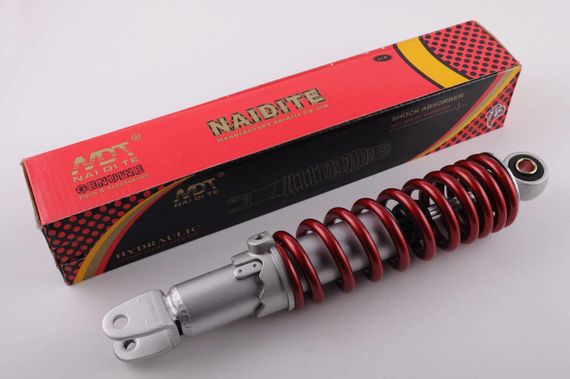 Амортизатор   GY6, DIO, TACT   275mm, регулируемый   (красный)   NDT