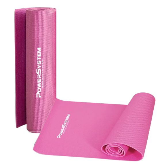 Коврик для йоги и фитнеса Павер систем PS-4014 PVC Fitness Yoga Mat Pink (173x61x0.6) | Зображення 9