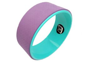 Колесо для йоги EasyFit TPE 33 см фіолетово-м'яте (EF-1824-ViM)