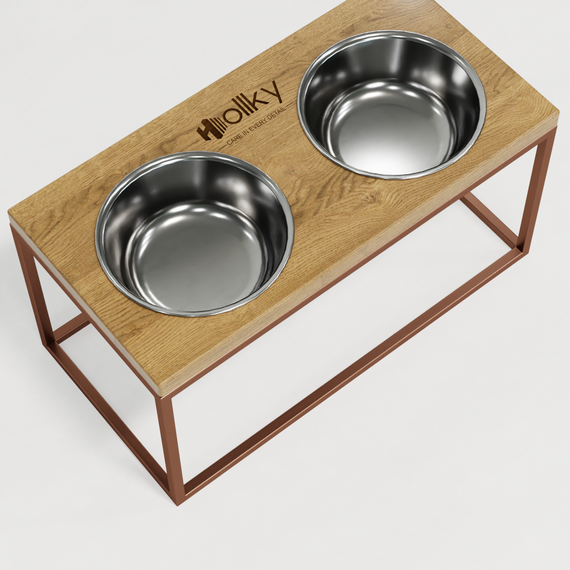 Миски на подставке для средних и больших собак Hollky Base L (2 × 0,95 л) BL-422120-GLNT | Зображення 6