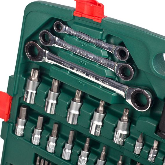 Набор инструмента 163 предмета 1/4", 3/8",1/2" HANS (ТК-163) | Зображення 3