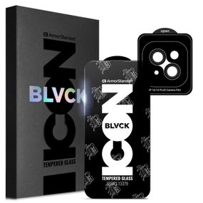 Стекло защитное Armorstandart Supreme Plus Black Icon Apple iPhone 14 Plus (ARM68069)
