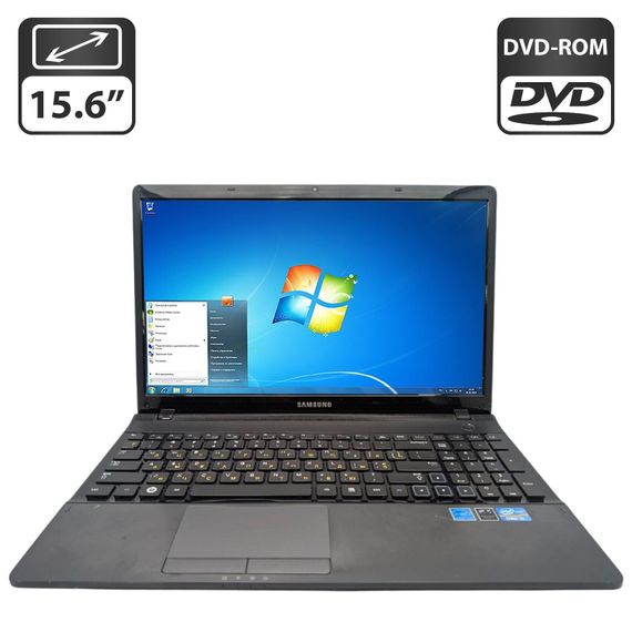 Ноутбук Samsung NP300E5A / 15.6" (1366x768) TN / Intel Core i3-2350M (2 (4) ядра по 2.3 GHz) / 6 GB DDR3 / 500 GB HDD / Intel HD Graphics 3000 / WebCam / DVD-ROM б/в