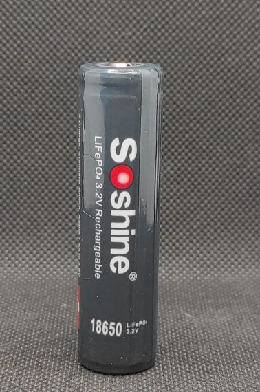 Аккумулятор Soshine 18650  3,2V 1800mAh Li-Fe  с защитой (1шт.) | Зображення 4