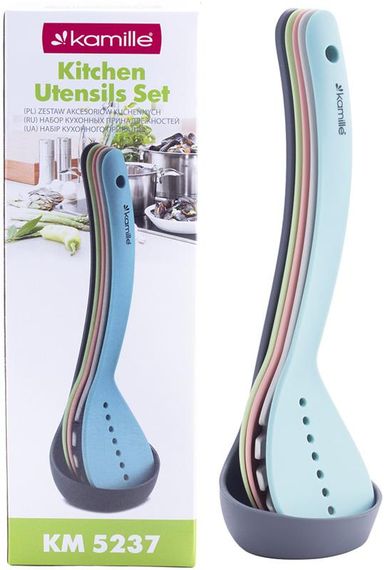 Набір кухонного приладдя Kamille Kitchen Utensils 5 предметів, нейлон | Зображення 4