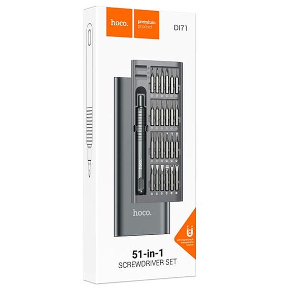 Набір викруток Hoco DI71 set 51in1 Grey | Зображення 5