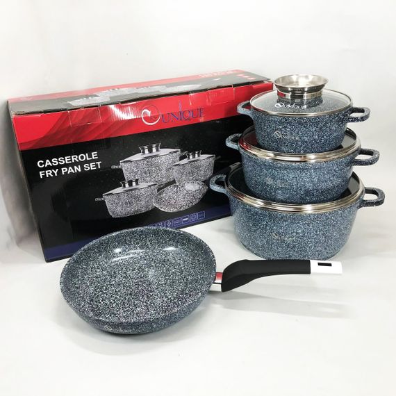 Каструля з якісних матеріалів, Каструлі з прозорими кришками, Набір кастрюль для електричних плит VJ-61