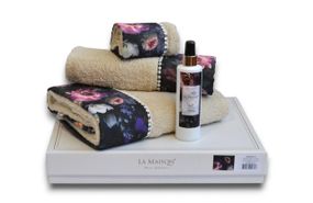 Подарочный набор полотенец La Maison, 3 шт. с ароматом Violet Bej
