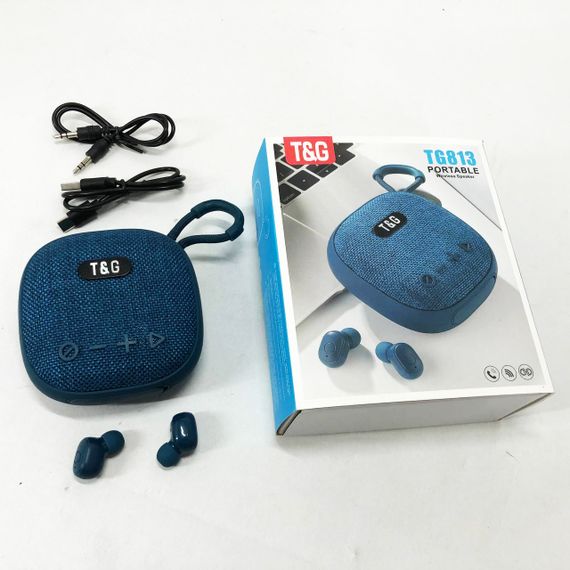 Портативная колонка с поддержкой bluetooth TG813, Безпроводная bluetooth колонка акамуляторна VH-10 | Зображення 3