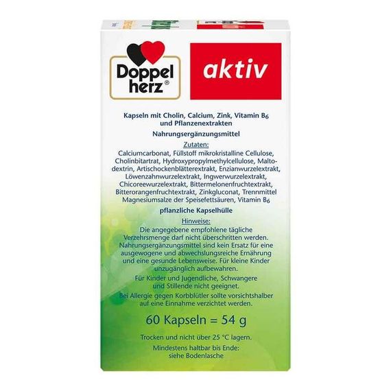 Doppelherz Bitter Plus - для улучшения пищеварения, обмена веществ, детоксикации С горькими травами, холином | Зображення 2