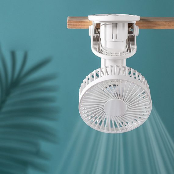 Портативний вентилятор K37 з затискачем 2000mAh White | Зображення 5