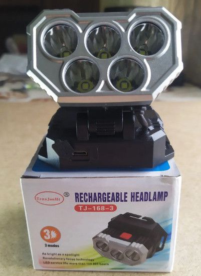 Універсальний налобний LED ліхтар TJ-168-5 акумуляторний | Зображення 5
