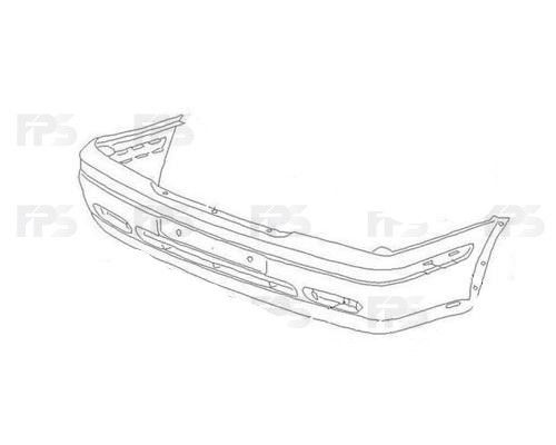 Передний бампер Skoda Octavia '00-10 (FPS) без отв. омывателя фар  1U0807221K