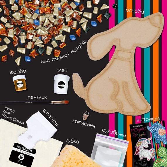 Дитячий набір для творчості кришталева мозаїка "Песик" MA7005 | Зображення 3