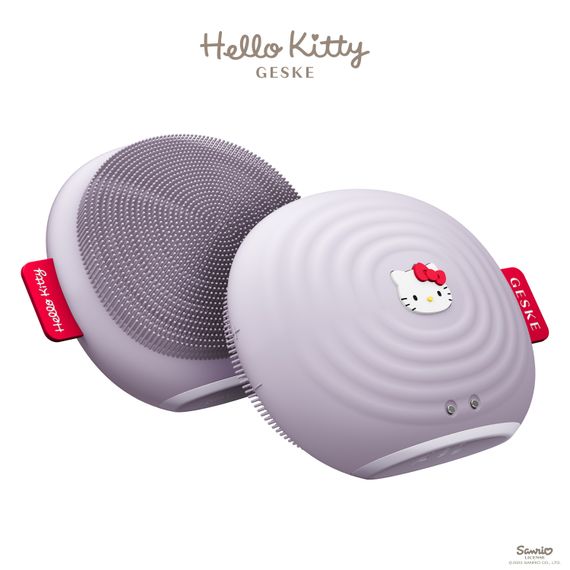Электронная ультразвуковая щетка для лица GESKE Sonic Facial Brush 4в1 Hello Kitty purple, Фиолетовый | Зображення 5