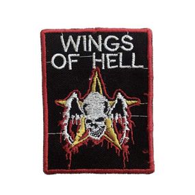 Нашивка на одежду (термо) Wings of Hell 67*90 мм Чорний