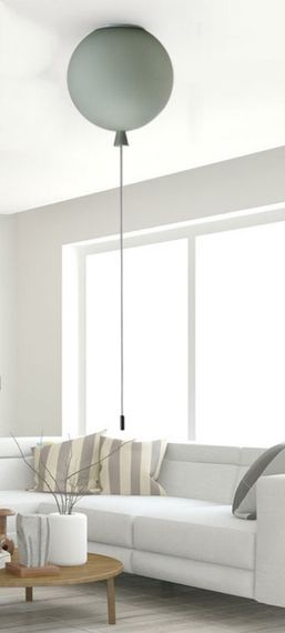 Люстра стельова на 1 лампочку 27473 Сірий 30-120х25х25 см.