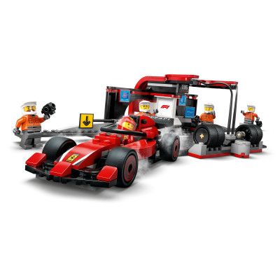 Конструктор LEGO City Пит-стоп и пит-экипаж F1 с болидом Ferrari (60443) | Зображення 6