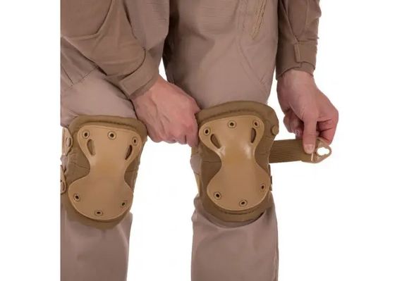 Тактичні наколінники та налокітники T-Pads захисні анатомічної форми койот | Зображення 5