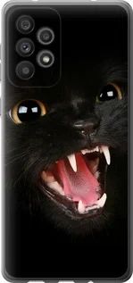 Чехол на Samsung Galaxy A73 A736B Чёрная кошка из силикона FCh_048370