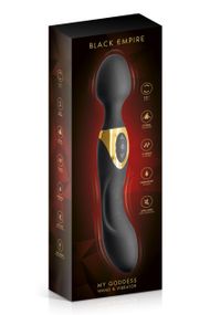 Силіконовий вібромасажер WAND VIBRO MY GODDESS BLACK EMP sexstyle