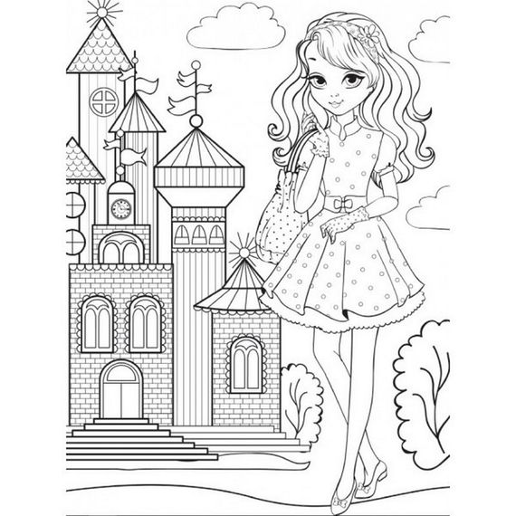 Дитяча розмальовка "Для справжніх дівчат" RIO3022001, 100 наліпок | Зображення 4