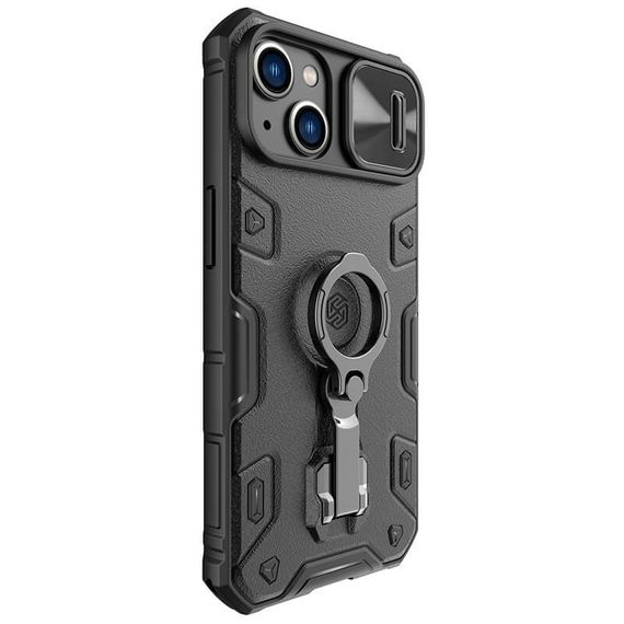 TPU+PC чехол Nillkin CamShield Armor Pro no logo (шторка на камеру) для Apple iPhone 14 (6.1") | Зображення 5