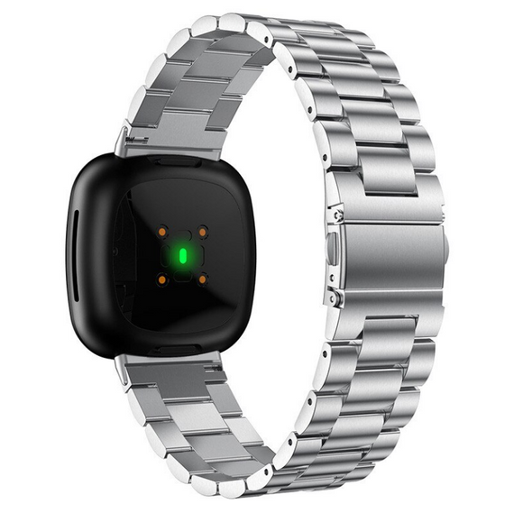 Металевий ремінець Primolux для годинника Fitbit Versa 4 / Fitbit Sense 2 - Silver | Зображення 1
