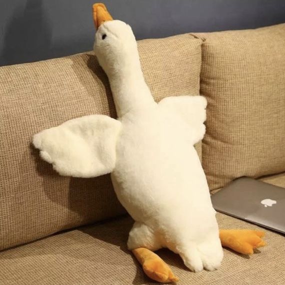 Подушка в виде мягкой игрушки 130, Детская игрушка-подушка гусак, Мягкая подушка-объятия PD-68 | Зображення 2