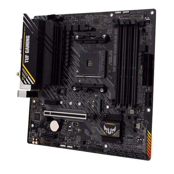 Материнcька плата ASUS TUF GAMING A520M-PLUS WIFI sAM4 A520 4xDDR4 HDMI DVI D-Sub Wi-Fi BT mATX 90MB17F0-M0EAY0 | Зображення 2