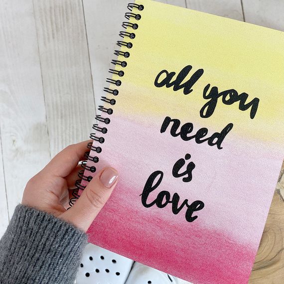 Скетчбук All you need is love 18x21 см (BDP_18L015)